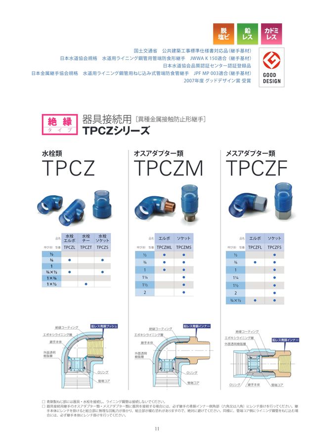 お1人様1点限り】 CK金属 透明PCｺｱ 内外面防食 PCPQ-K同等 ﾁｰｽﾞ 異径:TPCT 32x25 透明ﾌﾞﾙｰ ∴ 給水管 捻込 継手  ねじこみ ﾗｲﾆﾝｸﾞ 配管 埋設 接手 配管<br>